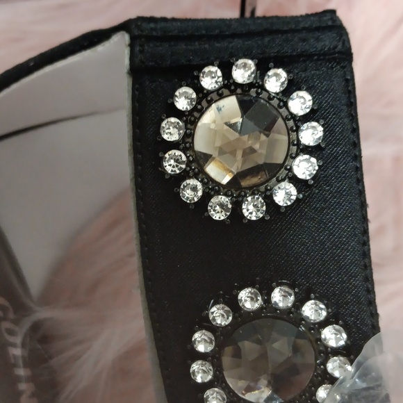 Brand New COLIN STUART ANKLE WRAP RHINESTONE STUDDED HEELS- 6 - Picture 8 of 8